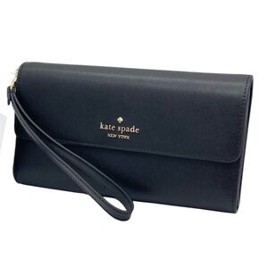Kate Spade Madison Saffiano Leather Travel Wallet Wristlet NEW